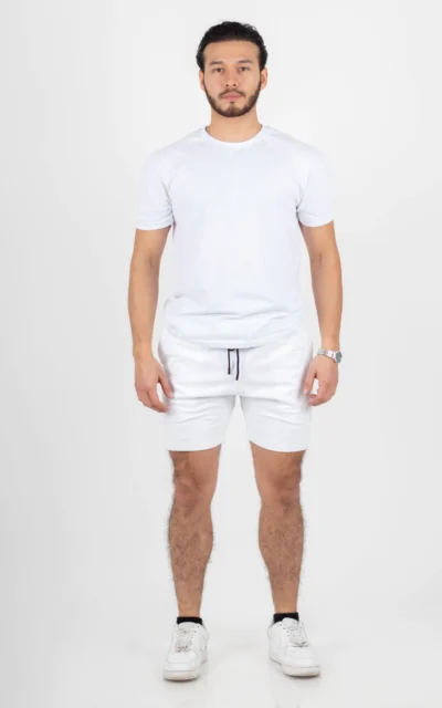 SHORT / ALGODON / CABALLERO / SPORT / BLANCO