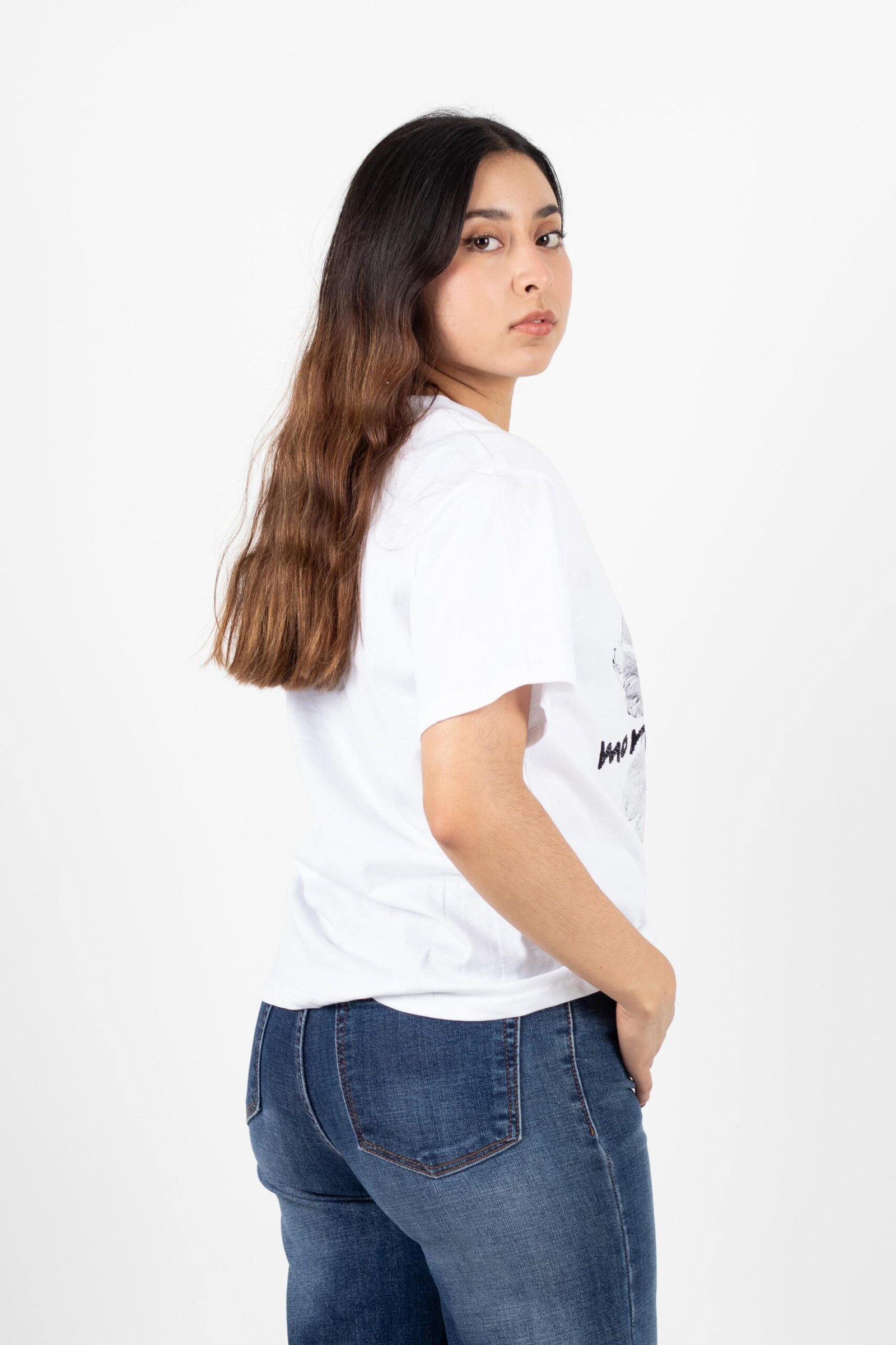 BLUSA FLOR OVERSIZE BLANCA - Imagen 2